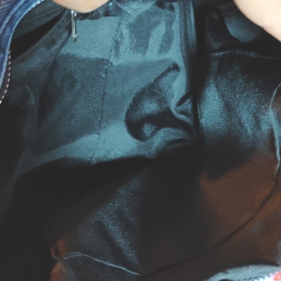 Washed Denim City Moto Bag, New. Adjustable Strap Included. - Picture 8 of 8